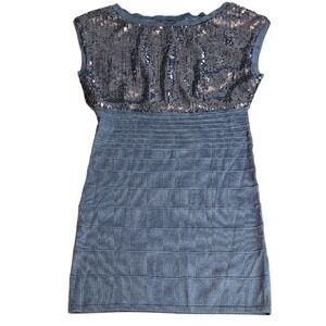 Forever 21/XXI Sequin Party Dress, Gray, Women's Size Small